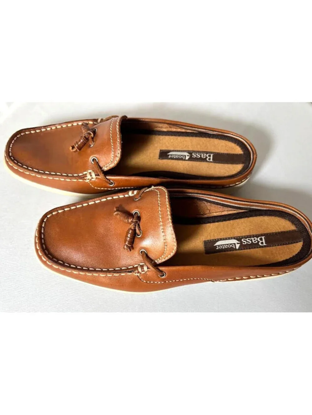 Women's Bass Boater Slip On Shoes-Size 8, Brown